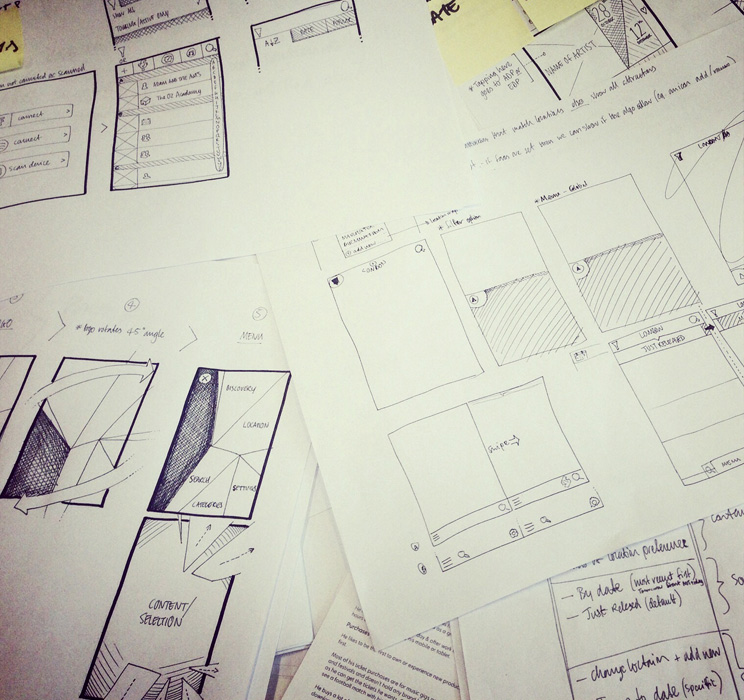Hand-drawn Wireframes - Concepts